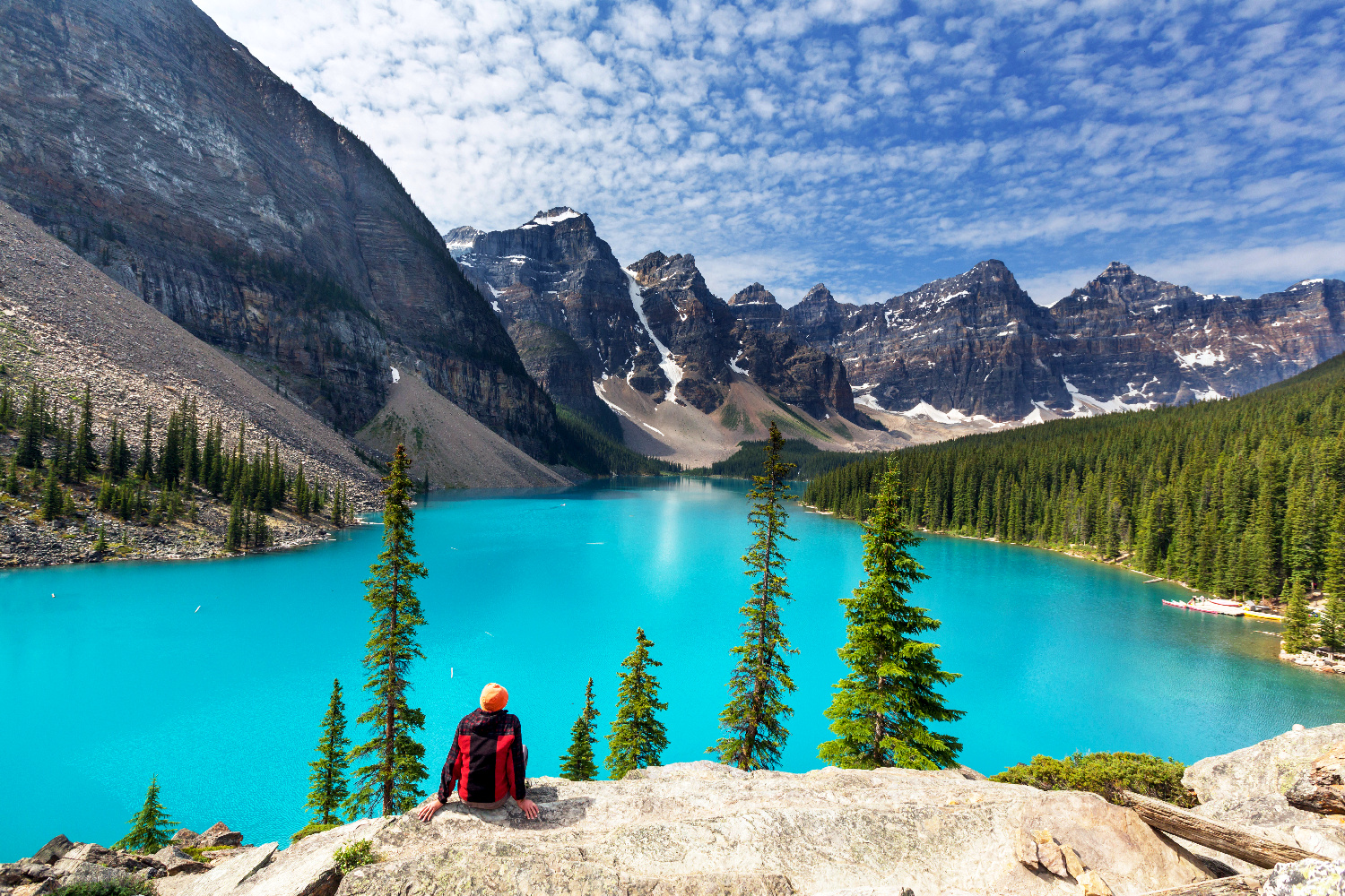 Kanada Alberta Moraine Lake, Banff-Nationalpark 123RF